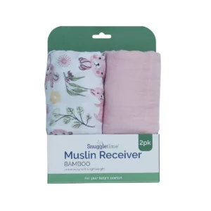 Snuggletime Bamboo Muslin Receiver 2 Pack