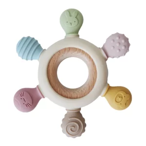 Back to Nature Wood Ring Rattle
