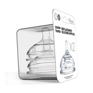 Comotomo Replacement Teat Pack - Y-Cut Variable Flow (6+ months, thicker fluids)